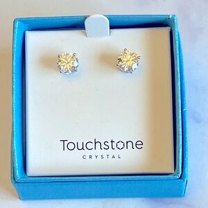 Touchstone Crystals Millionaire‘s Club Stud Earrings